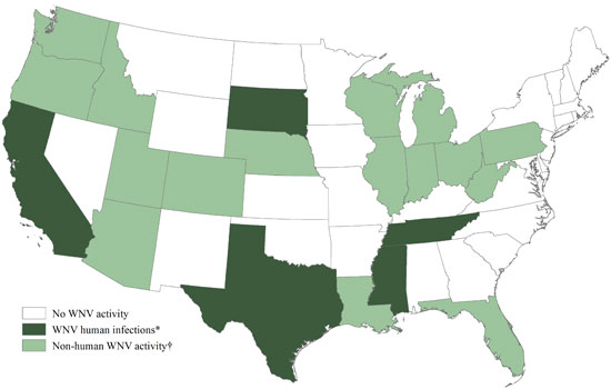 West Nile Map